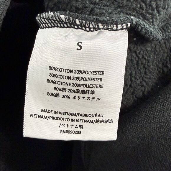 Fear of God Essentials Pullover Hoodie Men Small Faded Black Sweatshirt - Picture 3 of 11